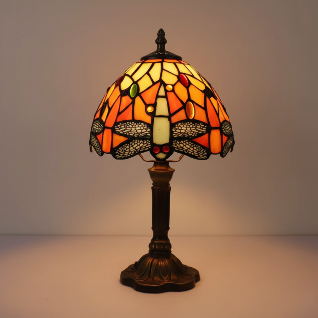 Lampada Decorativa Premium – Decorative Stained Glass LED Table Lamp