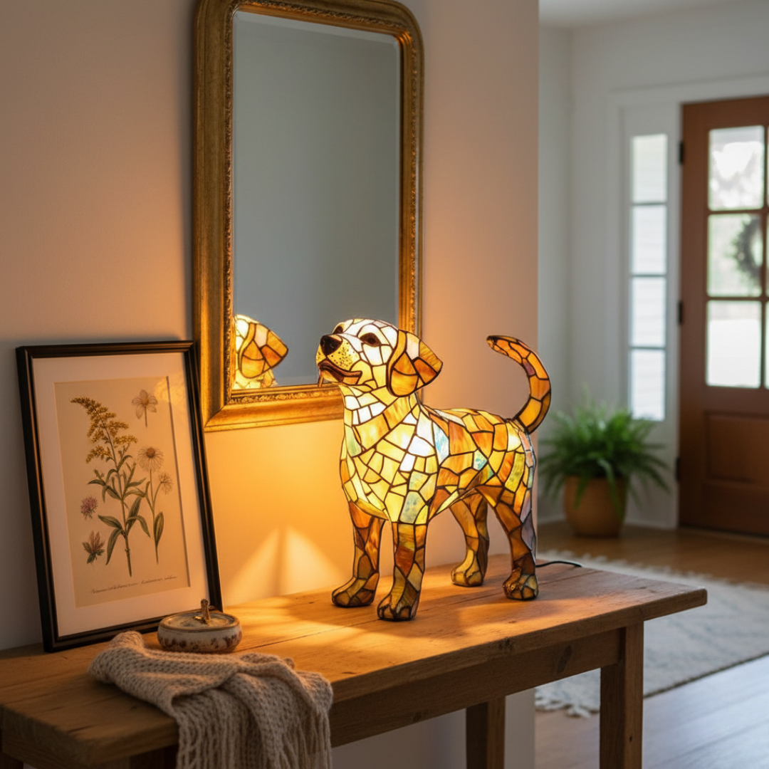 Lampada Decorativa Premium – Aurora, the Labrador of Gentle Eternal Light