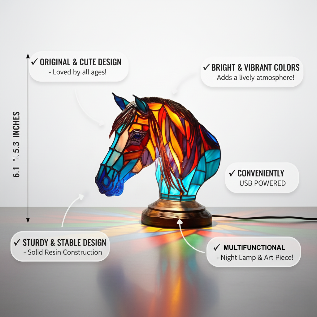 Lampada Decorativa Premium – Enchanting Horse