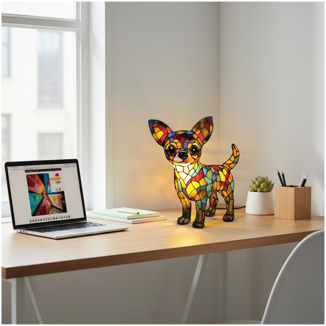 Lampada Decorativa Premium – Chihuahua of Eternal Glow, Heart of a Home