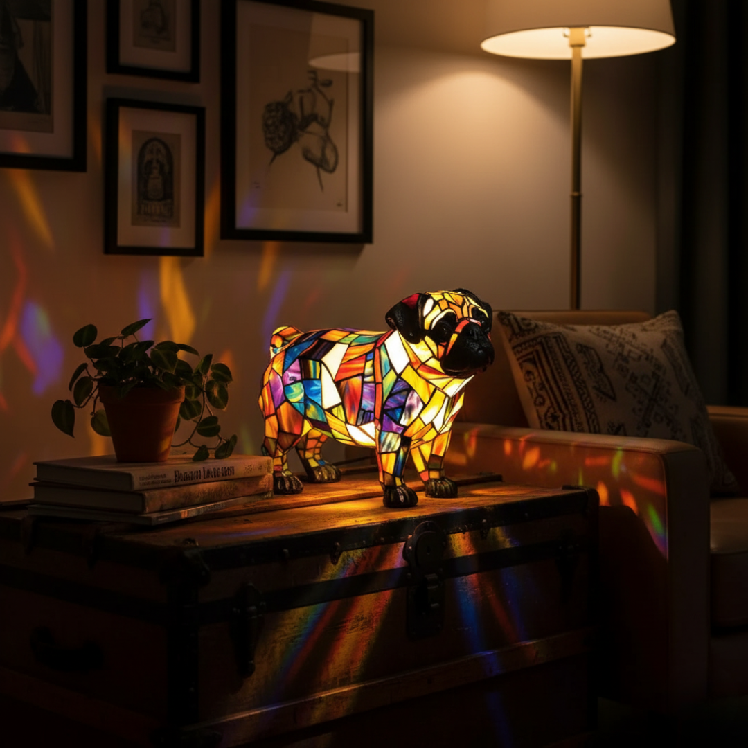 Lampada Decorativa Premium – Glowing Pug