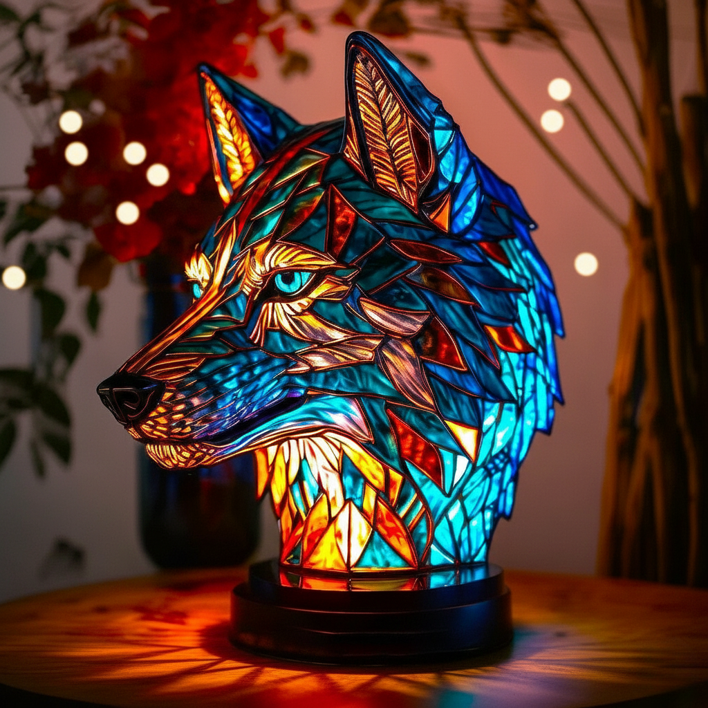 Lampada Decorativa Premium – Charming Wolf Design
