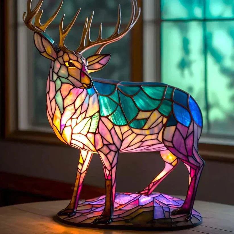 Lampada Decorativa Premium – Deer-Themed Sandy Lamp