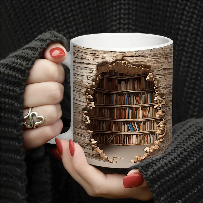 Lampada Decorativa Premium – Charming Heat-Activated Mug from the Library