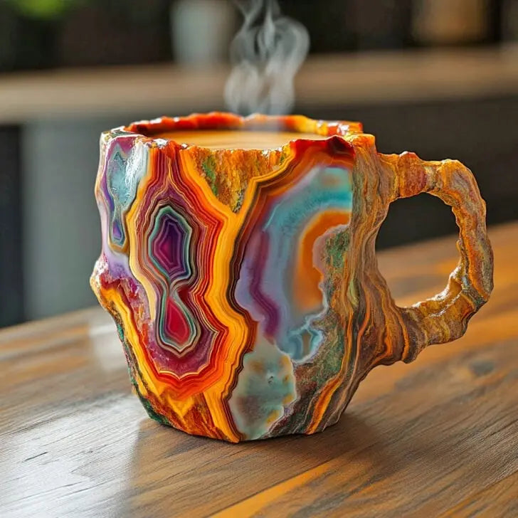 Lampada Decorativa Premium – Krystal-Infused Coffee Mugs with Minerals