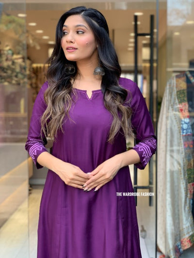 PURPLE JAMUN DRESS