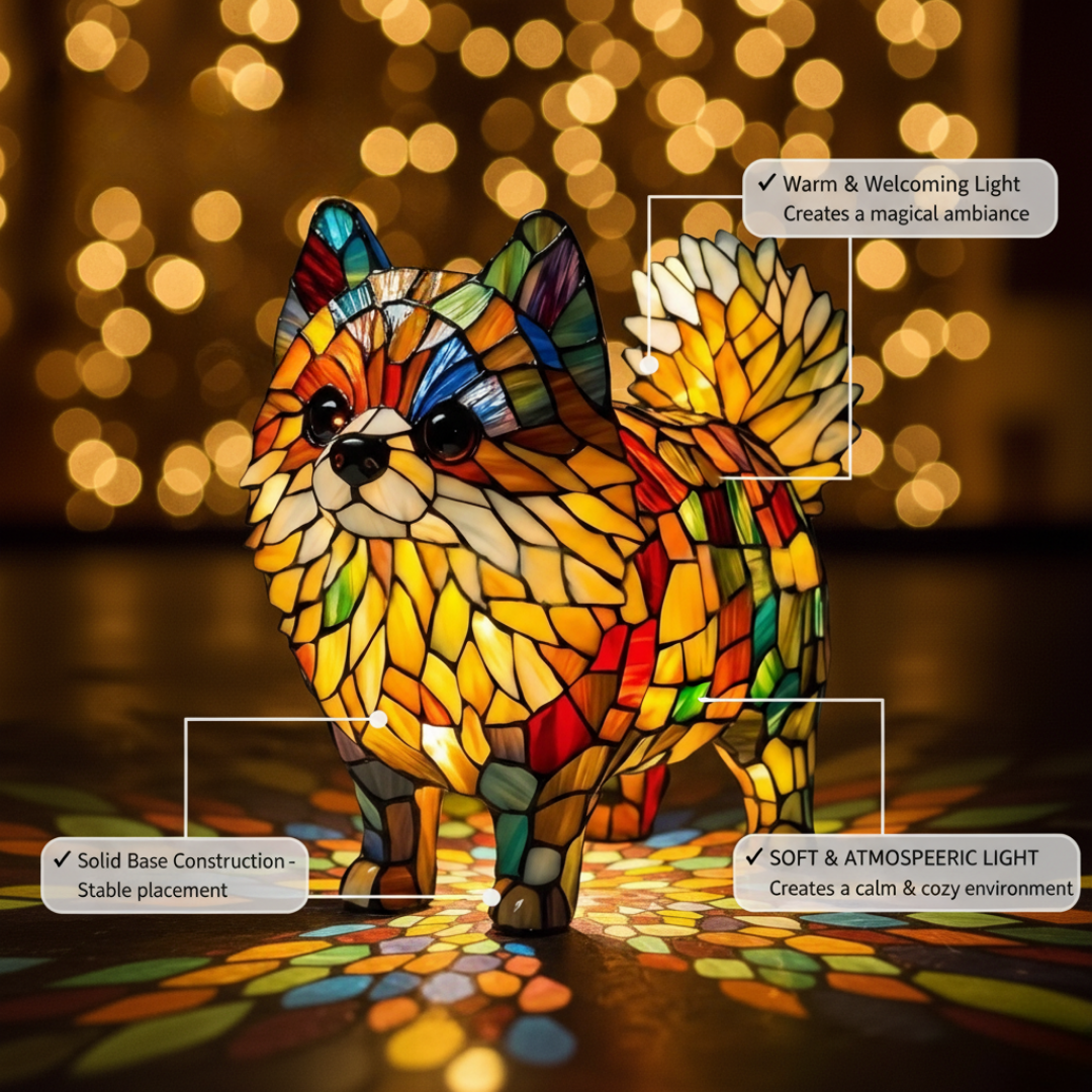 Lampada Decorativa Premium – Vibrant Pomeranian