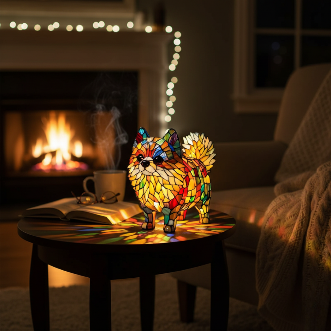 Lampada Decorativa Premium – Pomeranian of Eternal Glow and Hearthlight