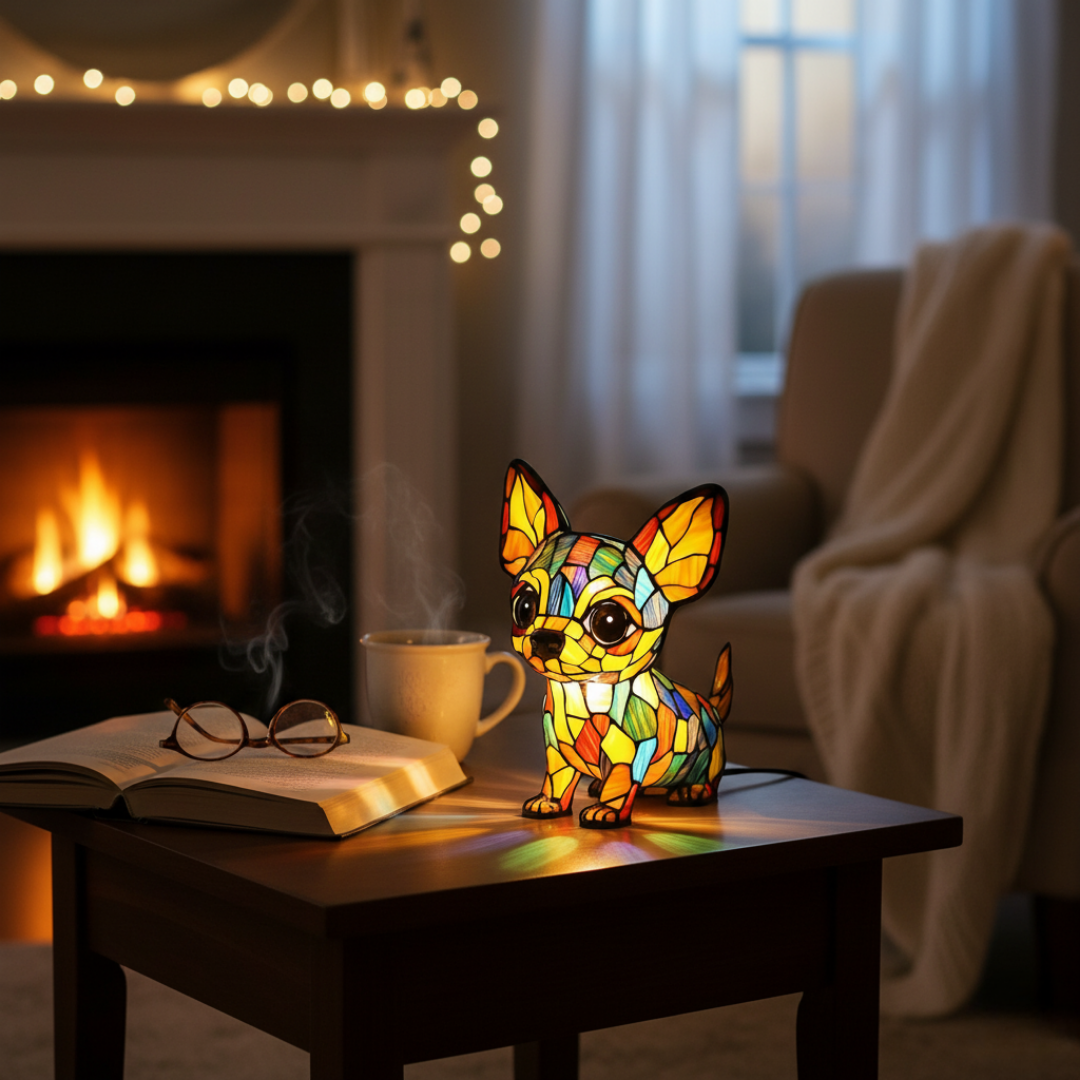 Lampada Decorativa Premium – Charming Chihuahua-Shaped Pendant