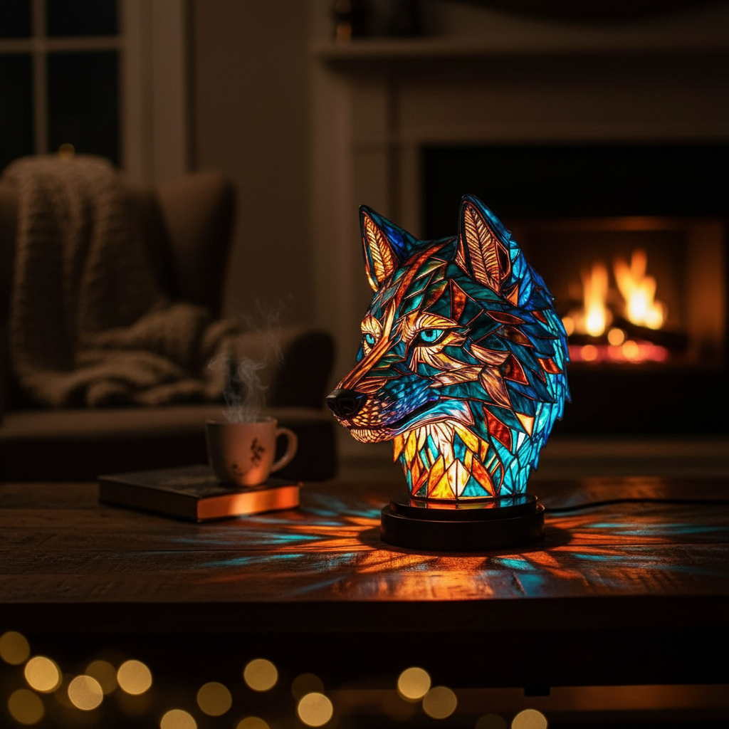 Lampada Decorativa Premium – Bo Enchanting Wolf-Shaped