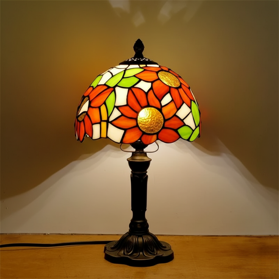 Lampada Decorativa Premium – Ornate Glass LED Table Lamp