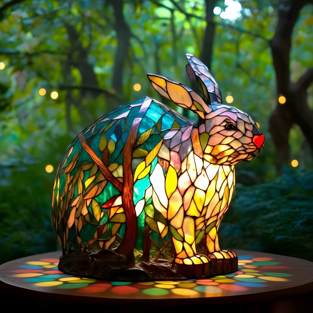 Lampada Decorativa Premium – Colourful Bunny by Noppie