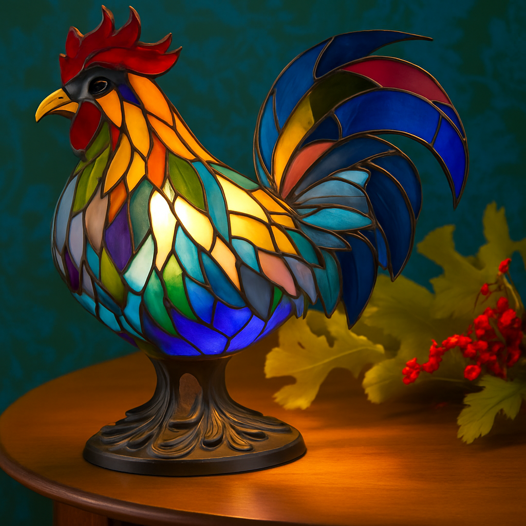 Lampada Decorativa Premium – Ollie Colourful Rooster