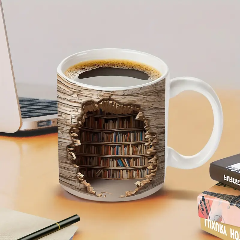 Lampada Decorativa Premium – Charming Heat-Activated Mug from the Library